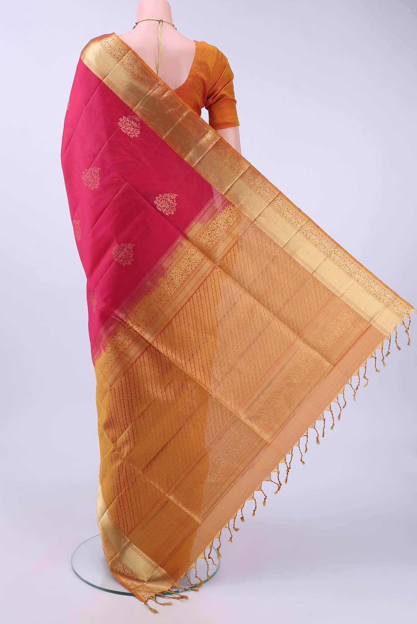 Dark Pink Soft Silk Saree