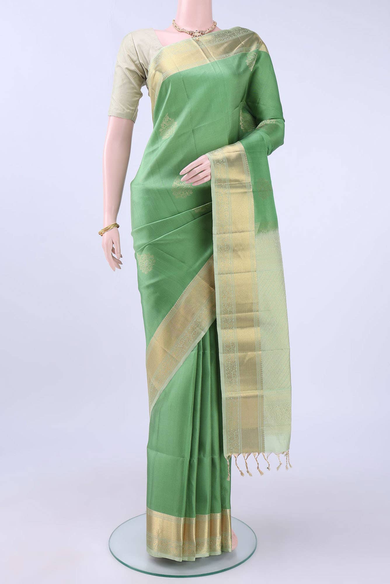 Light Green Soft Silk Saree