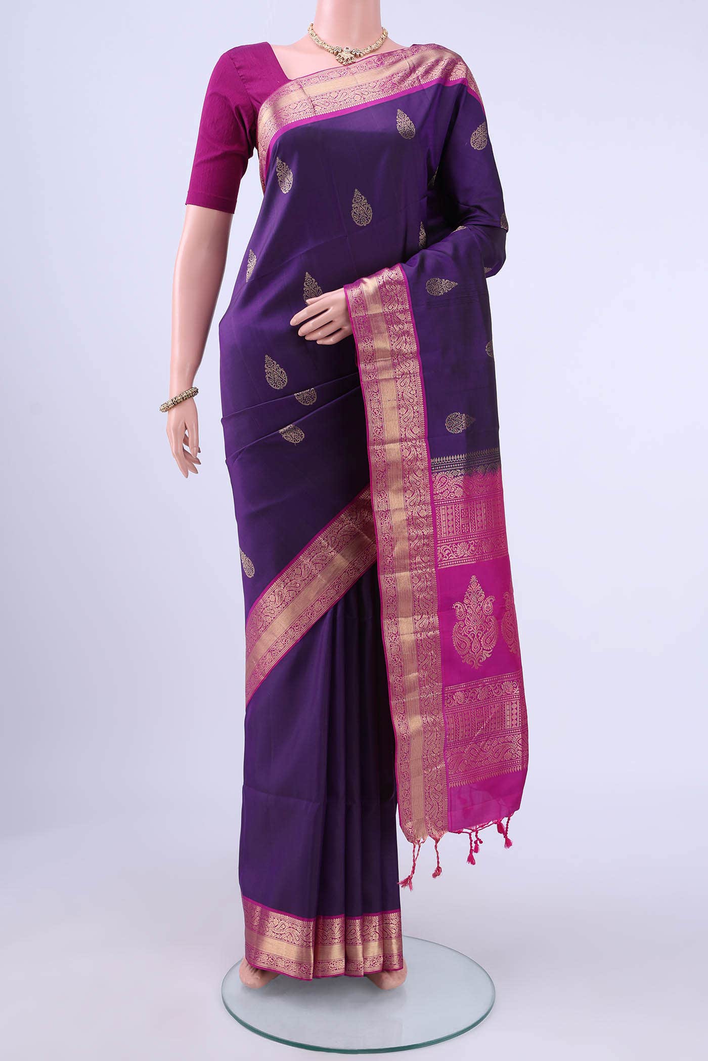 Purple Soft Silk Saree