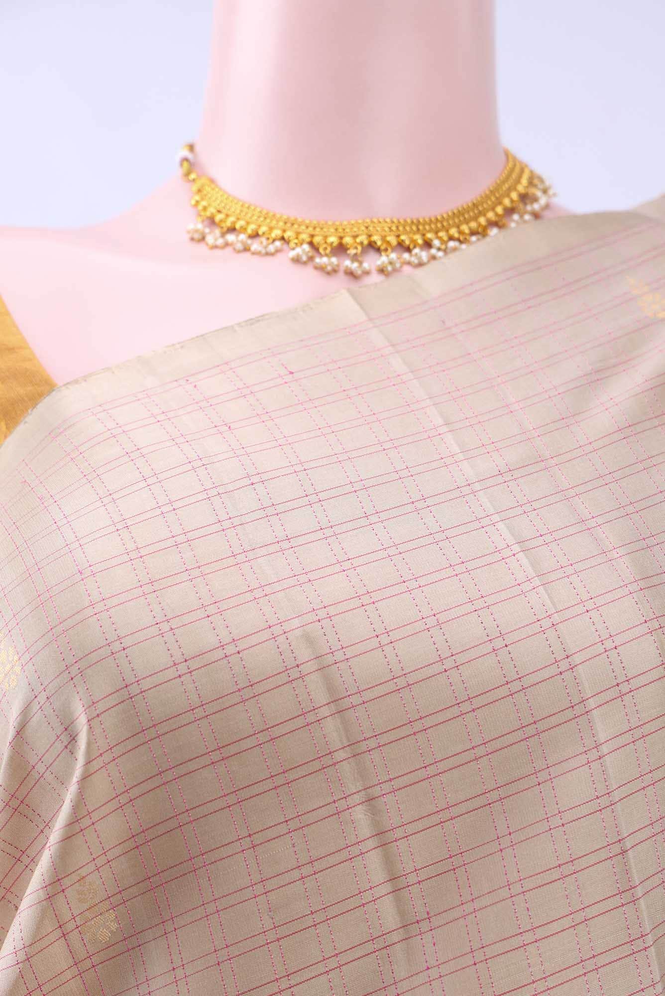 Beige Soft Silk Saree