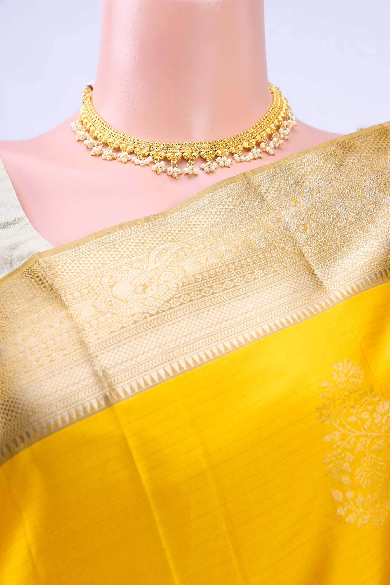 Mustard Soft Silk Saree