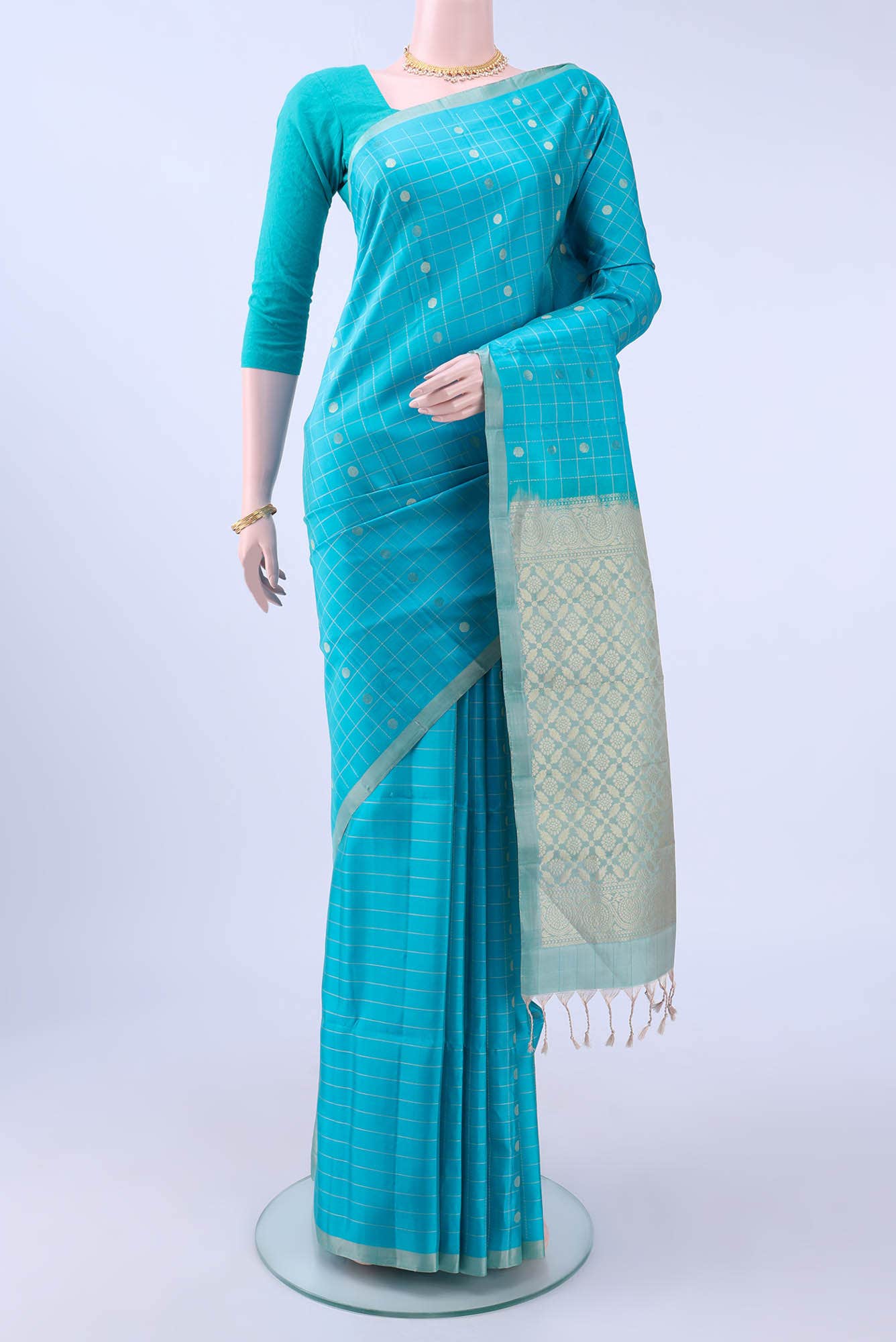 Sky Blue Soft Silk Saree