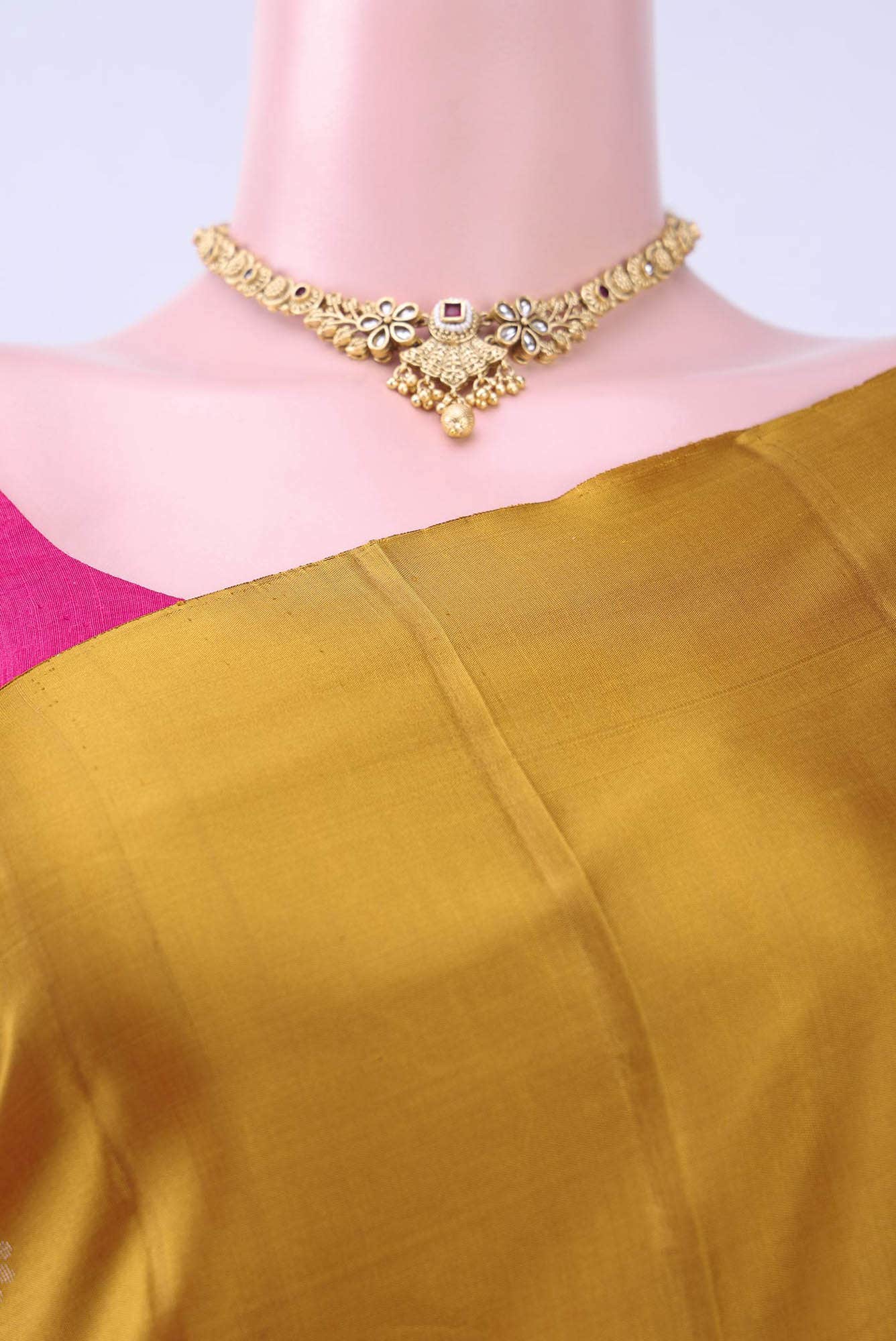 Mustard Soft Silk Saree