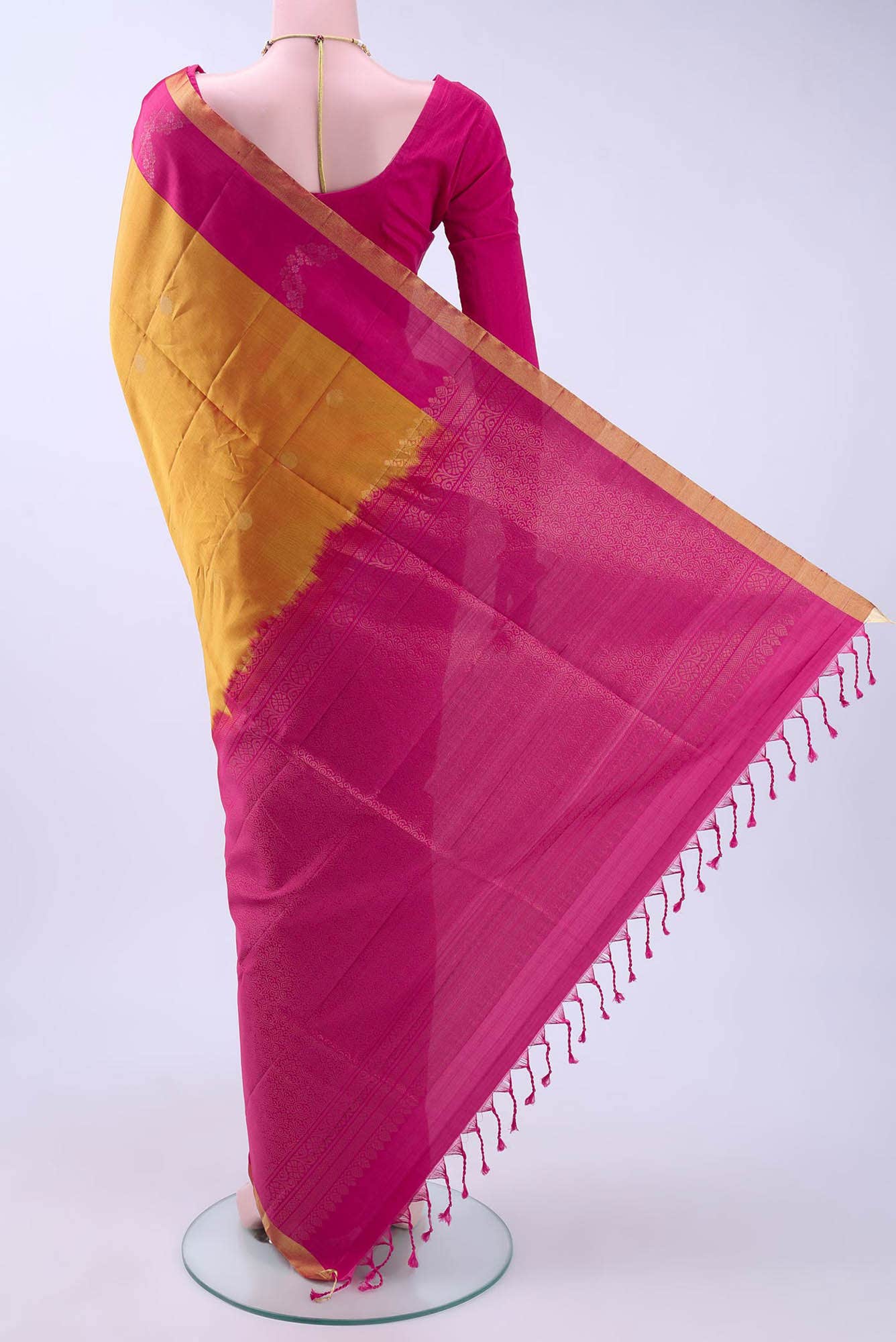 Mustard Soft Silk Saree