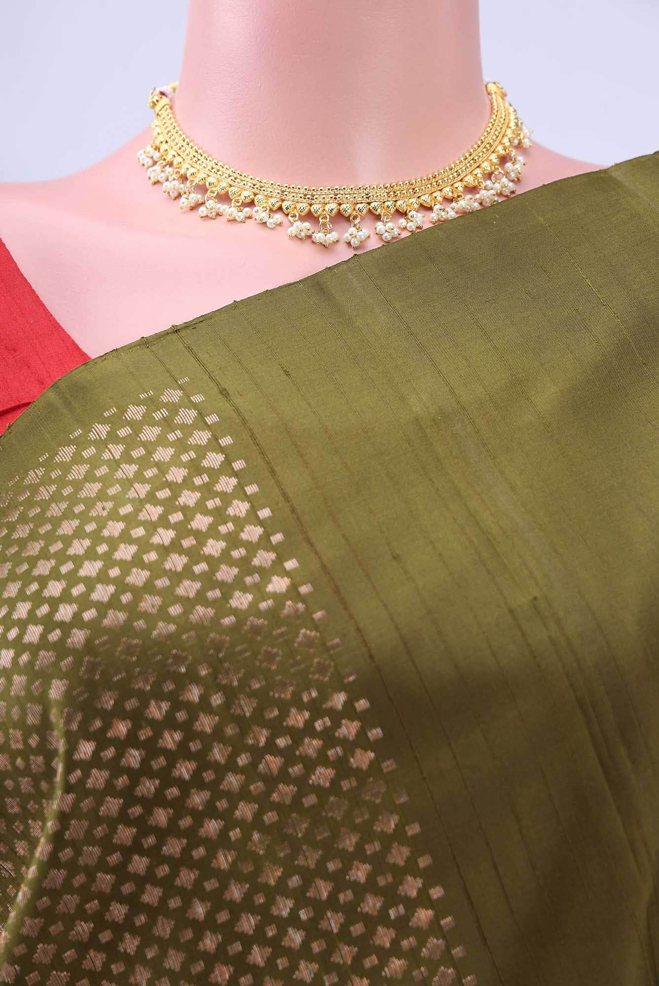 Mehandi Green Soft Silk Saree