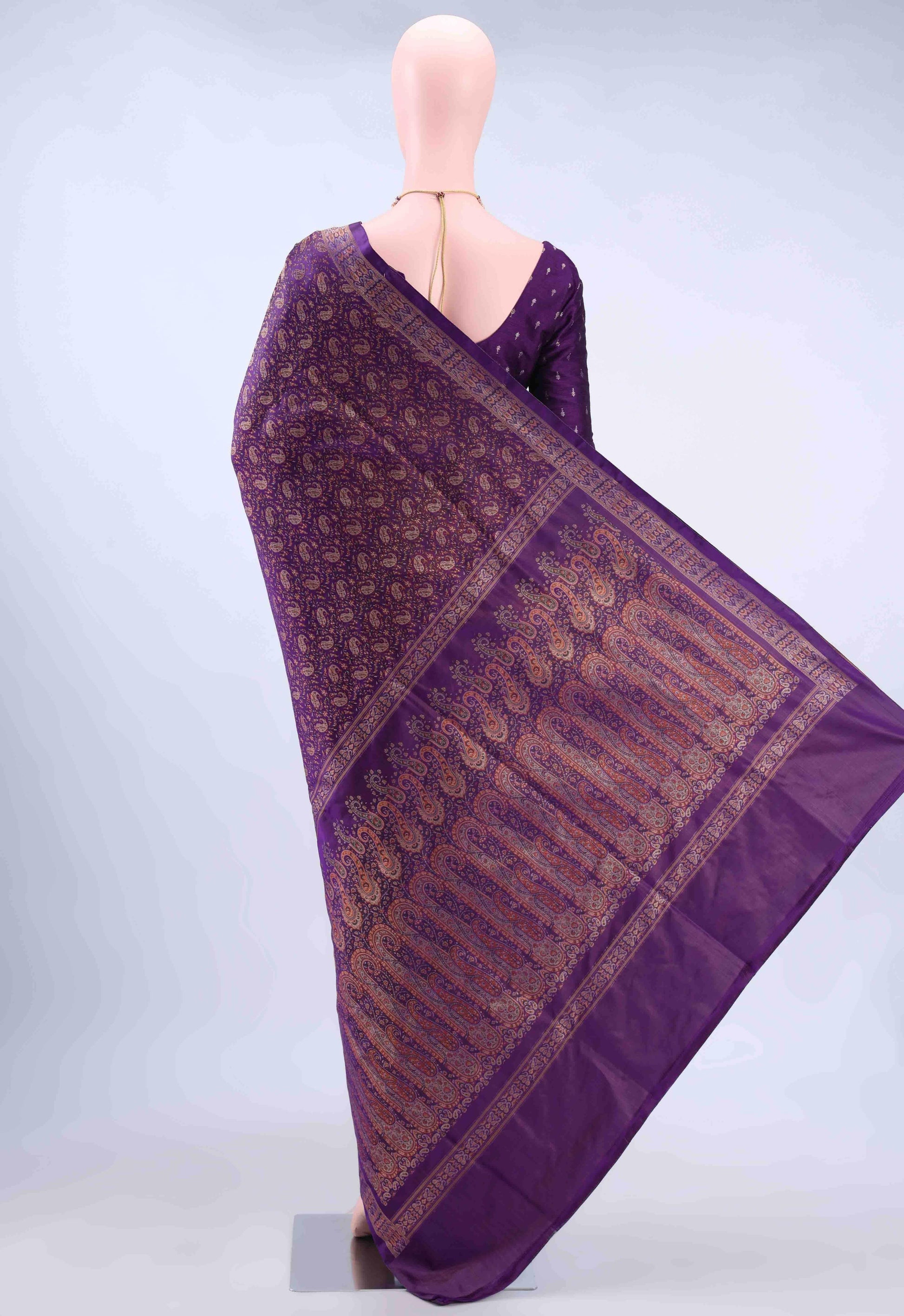 Purple Banarasi Saree
