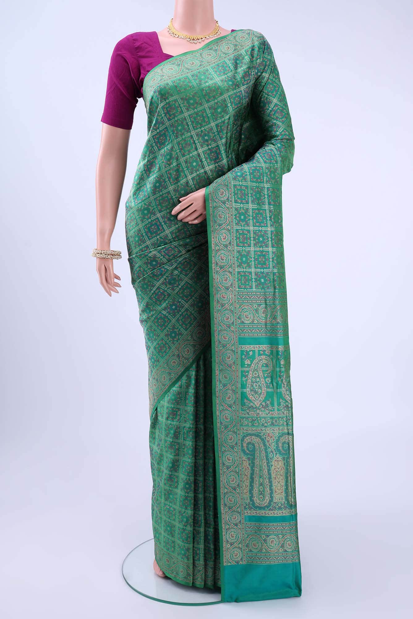Green Banarasi Saree