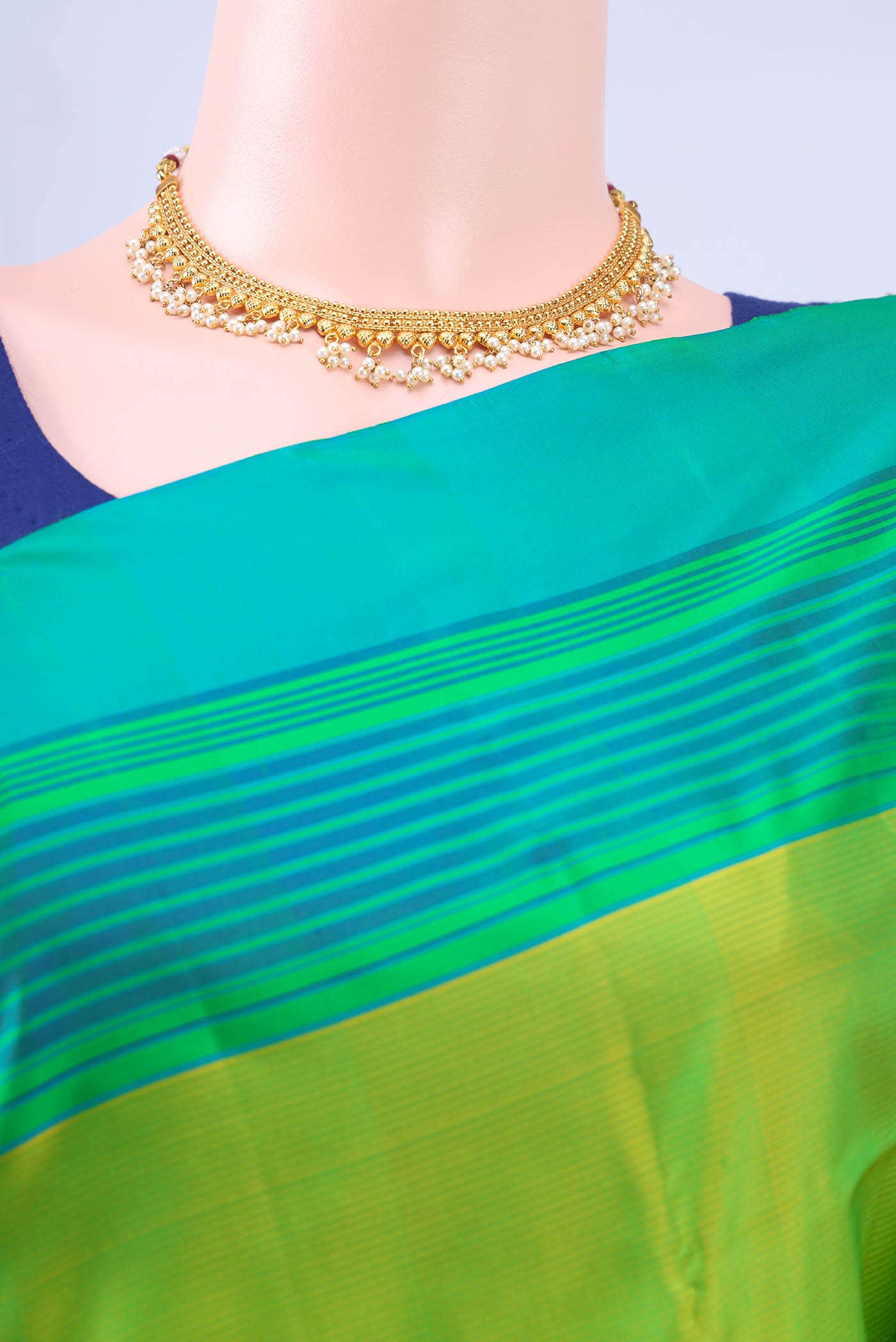 Parrot Green Soft Silk Saree