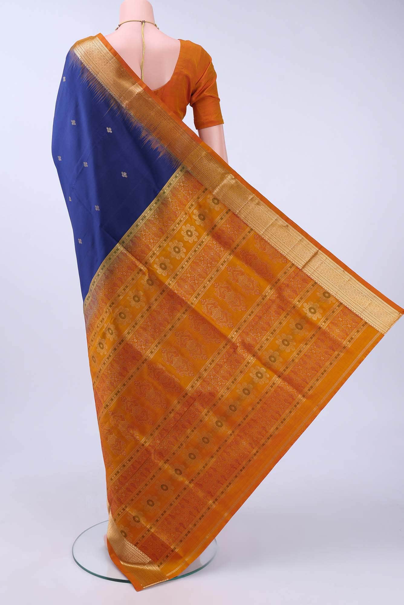 Navy Blue Soft Silk Saree