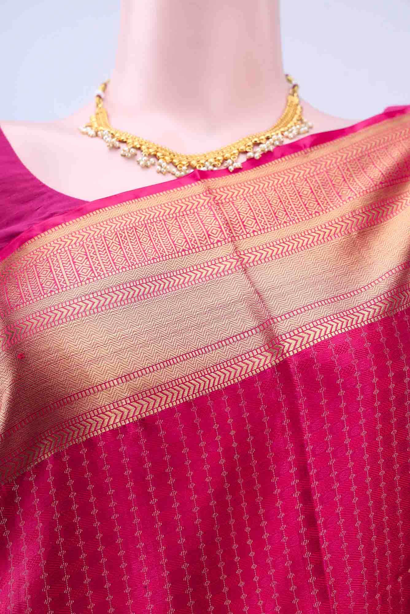 Rani Pink Soft Silk Saree