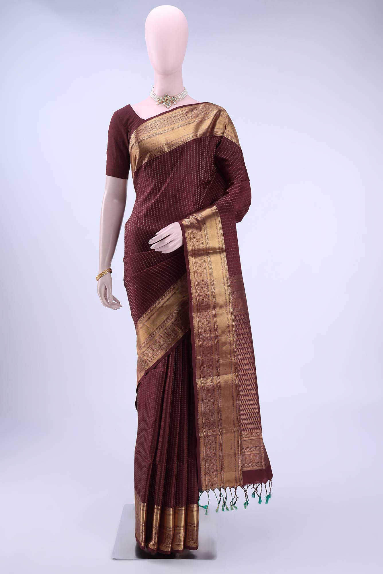 Brown Soft Silk Saree