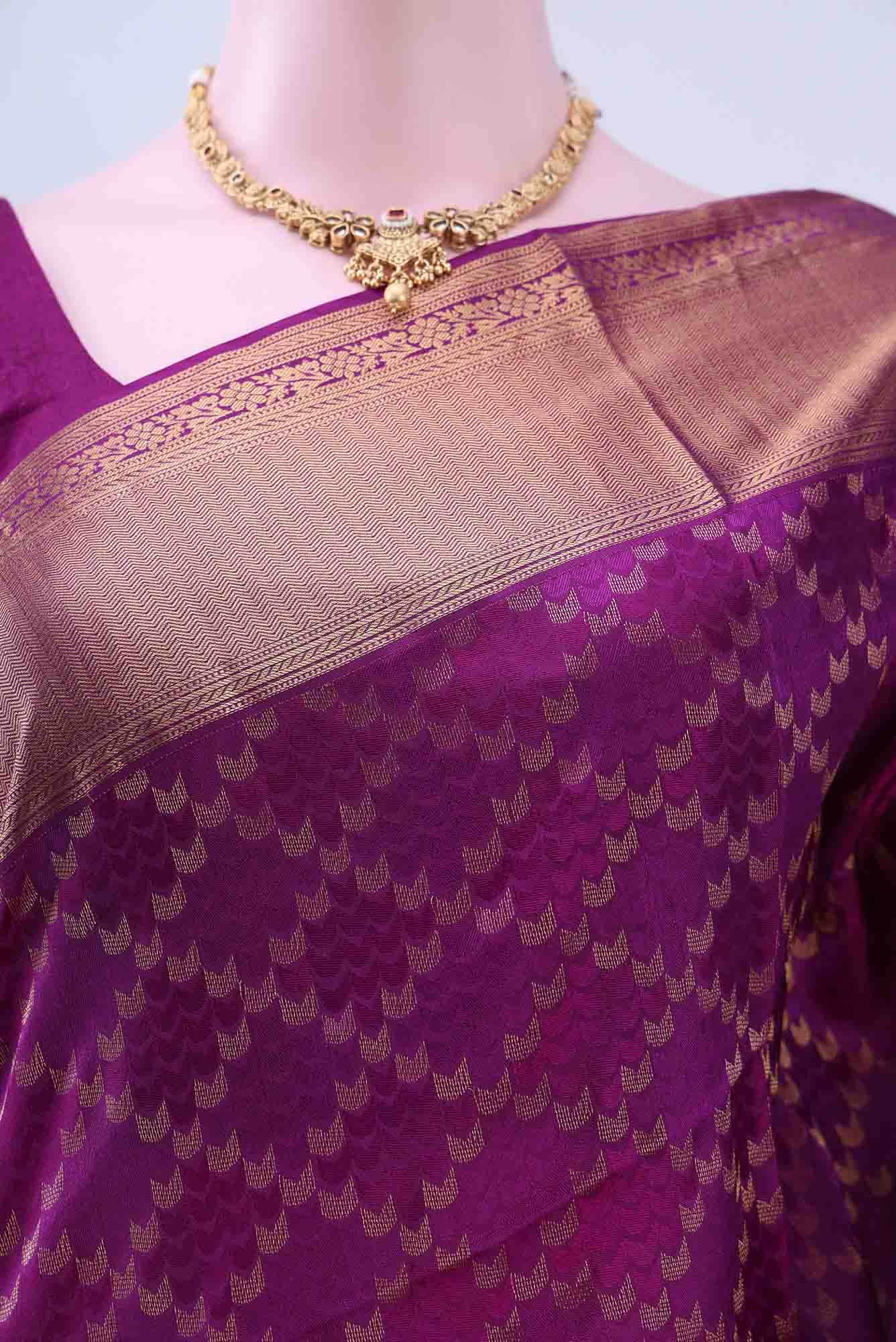Magenta Soft Silk Saree