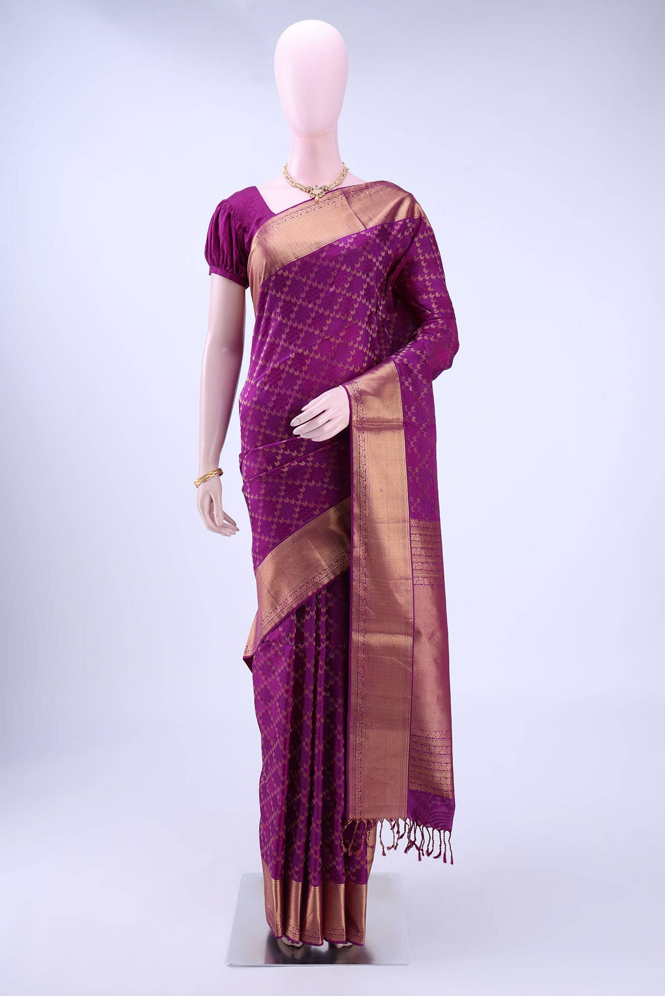 Magenta Soft Silk Saree