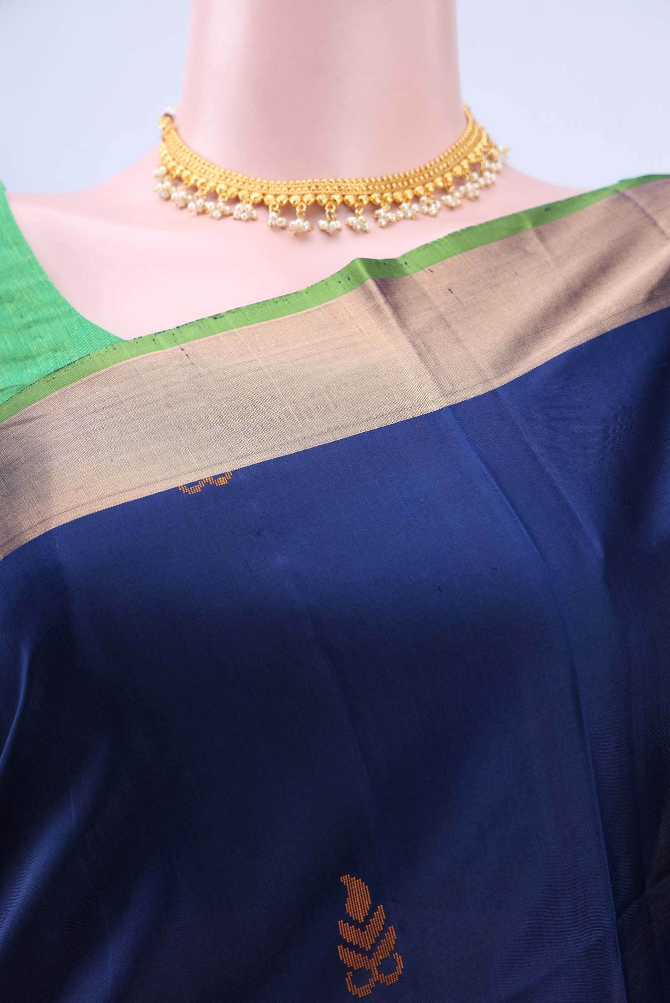 Navy Blue Soft Silk Saree