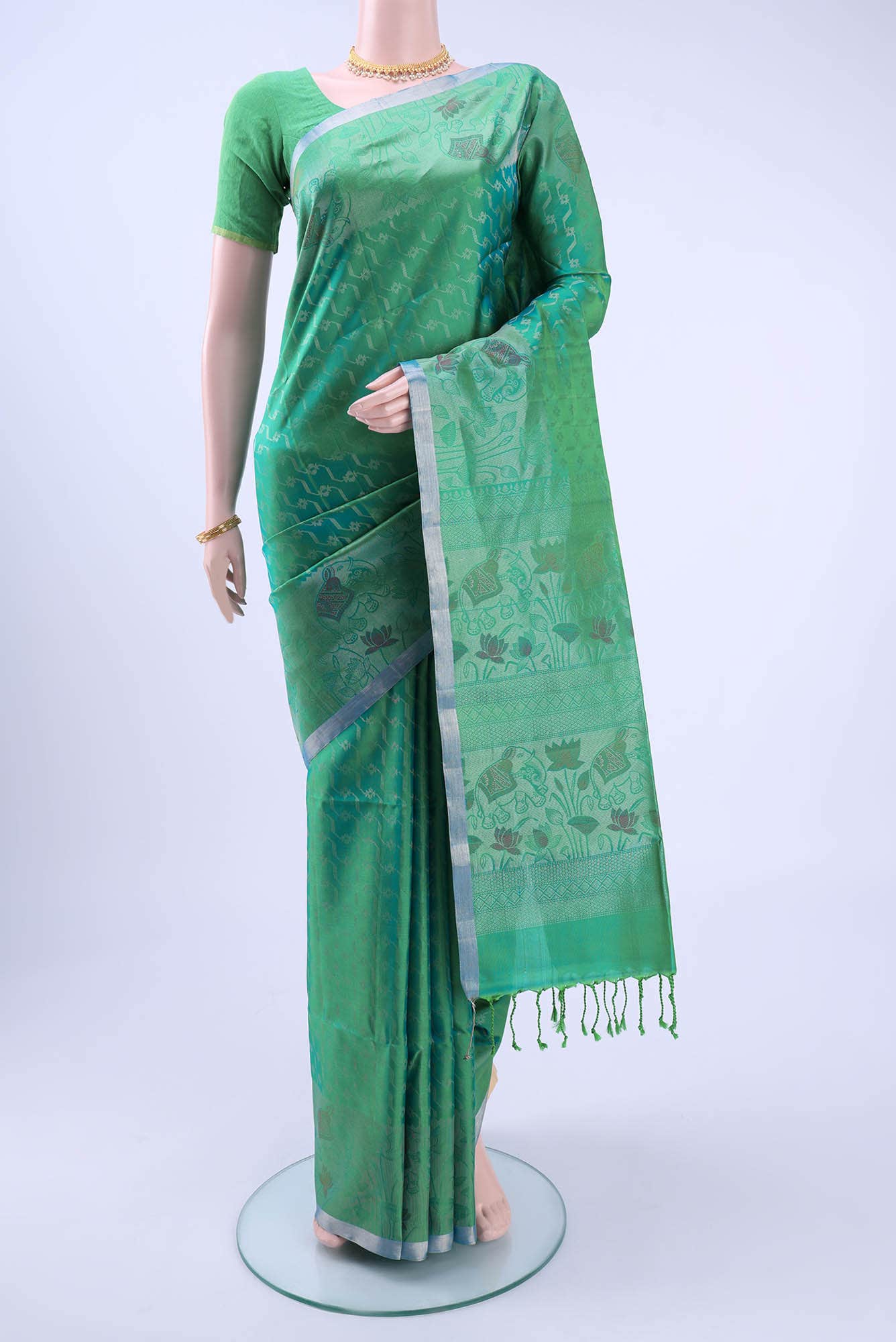 Green Soft Silk Saree