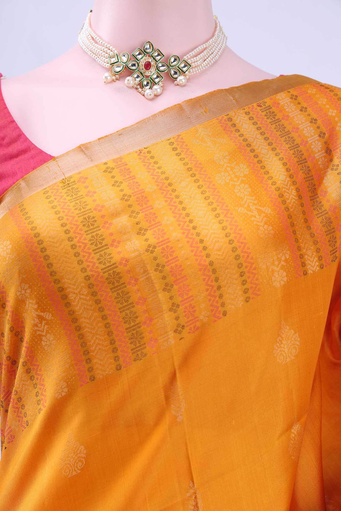 Yellow Soft Silk Saree