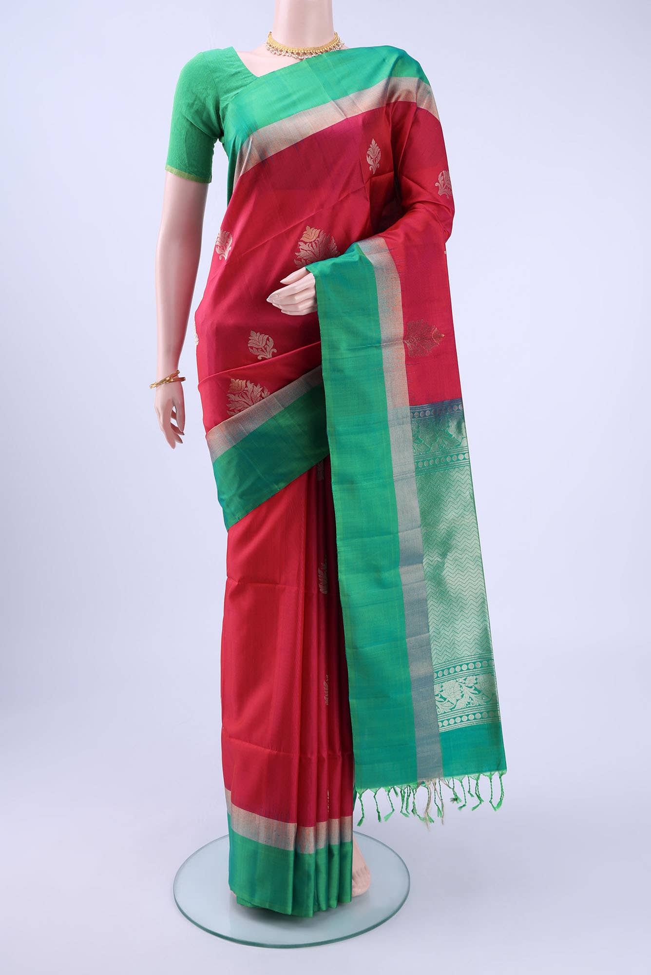 Rani Pink Soft Silk Saree