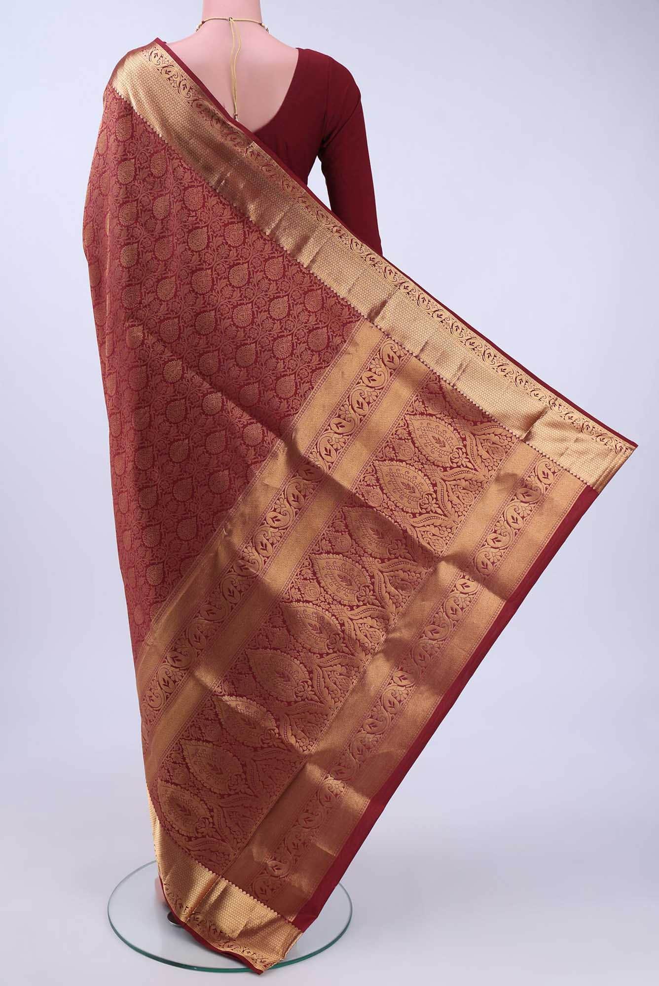 Maroon Soft Silk Saree