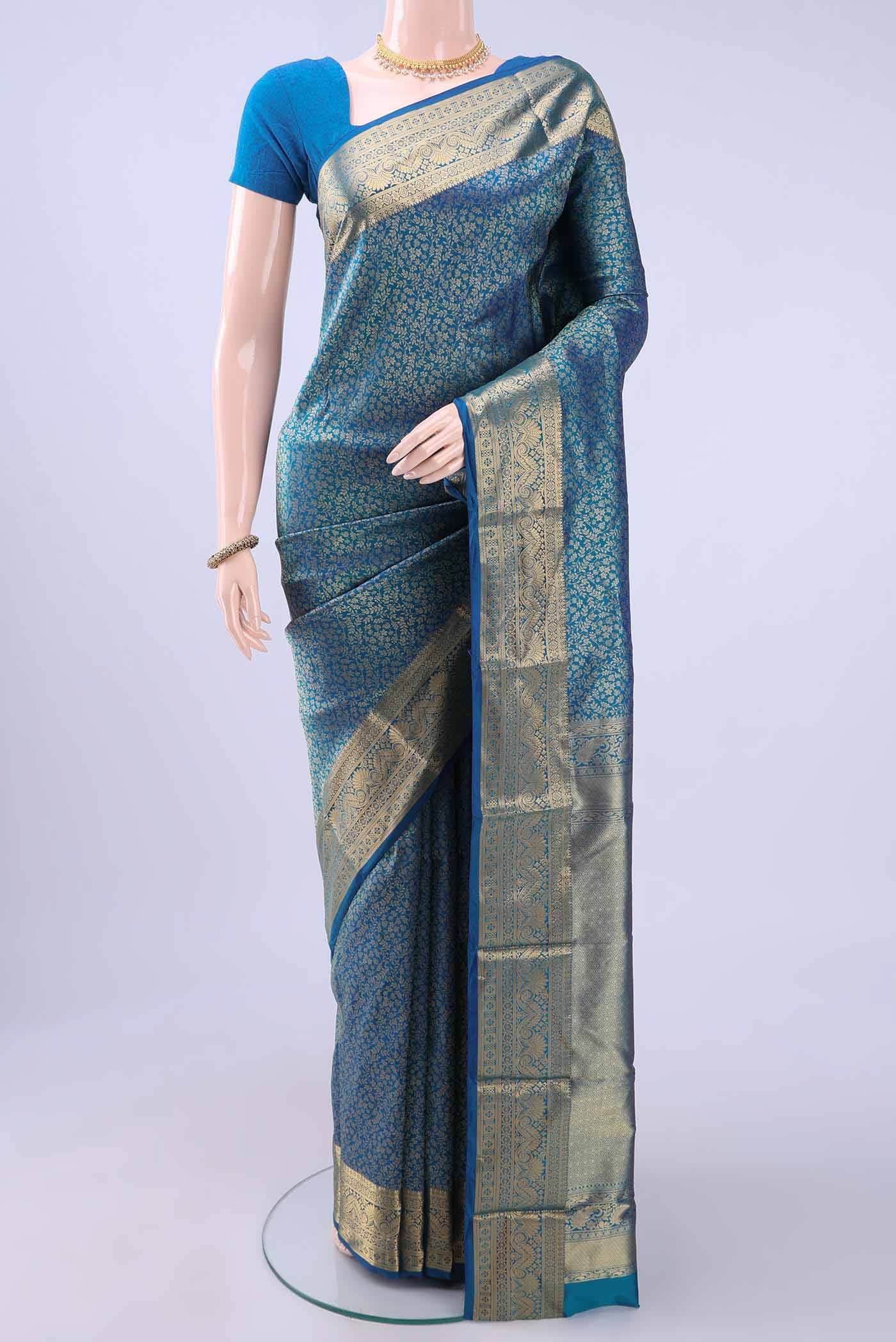 Blue Bangalore Silk Saree