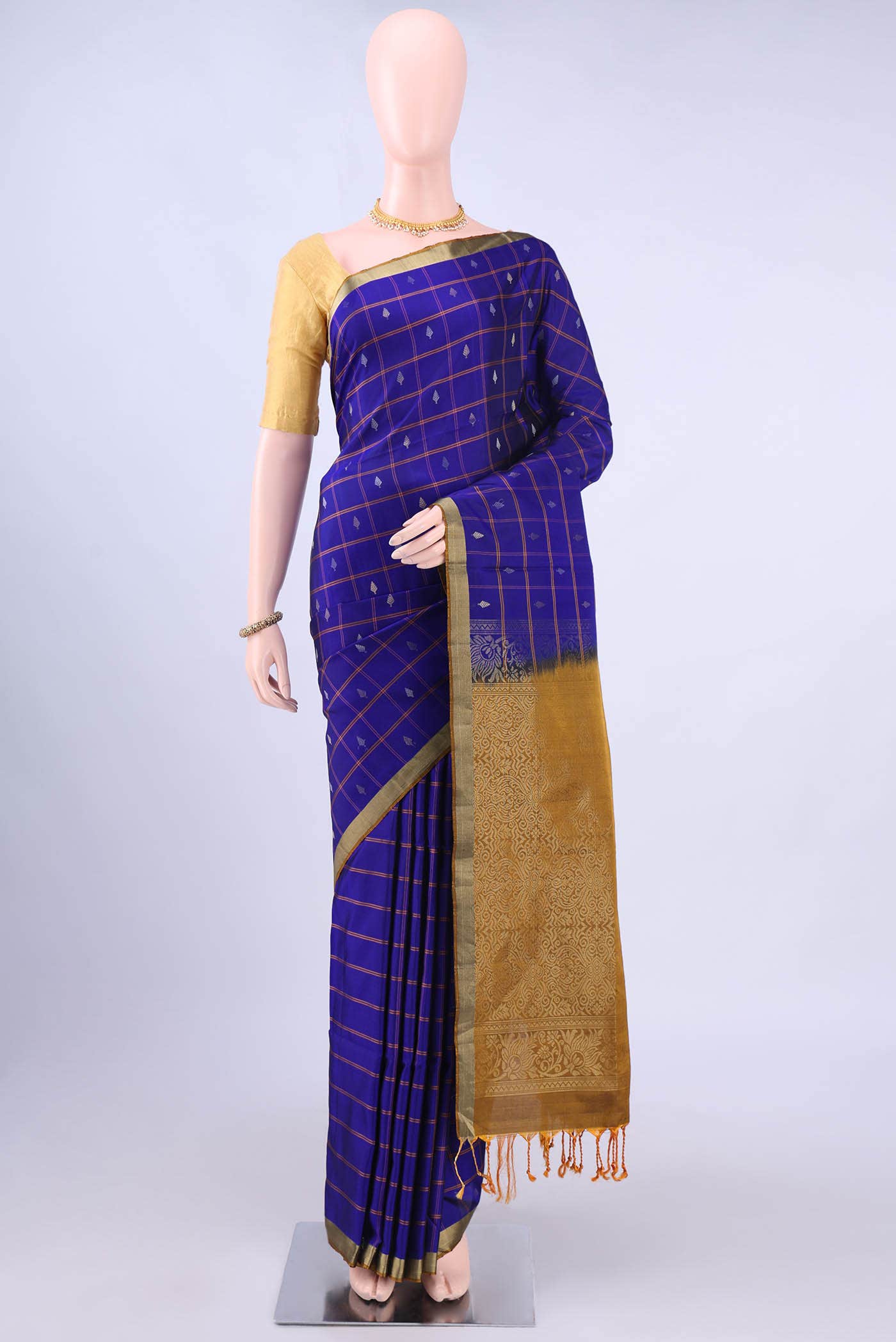 Navy Blue Soft Silk Saree