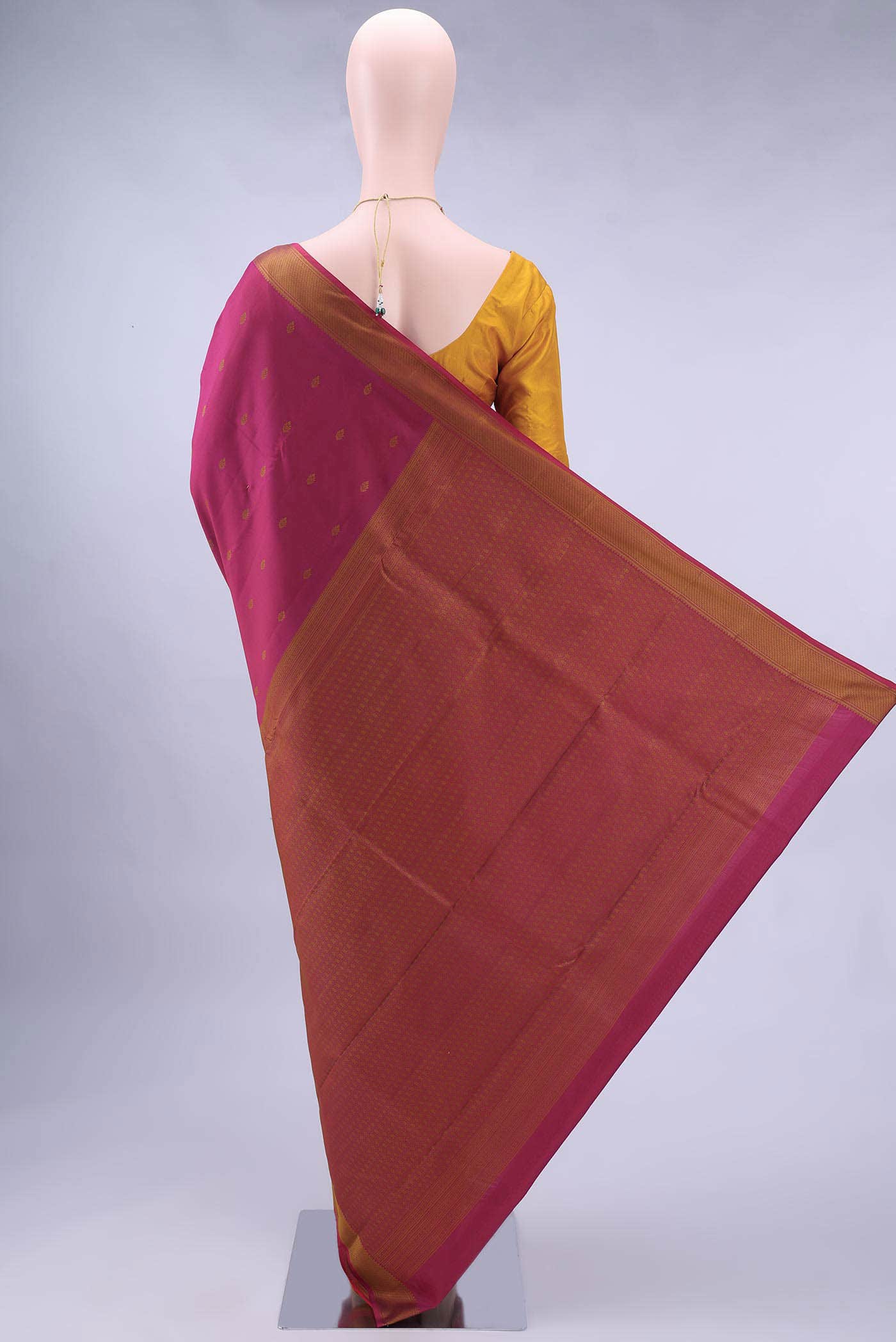 Rani Pink Kanchipuram Silk Saree