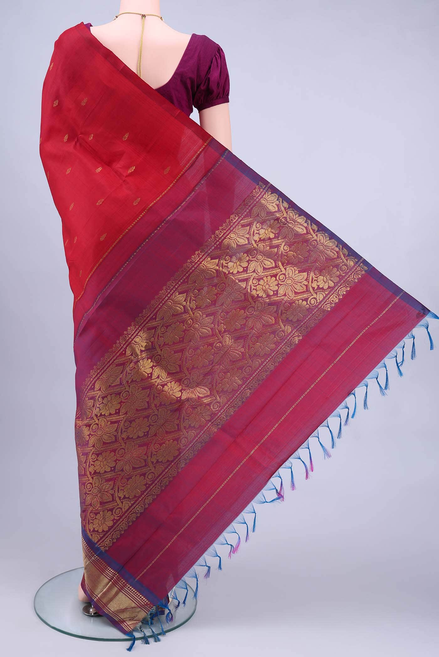 Red Kanchipuram Silk Saree