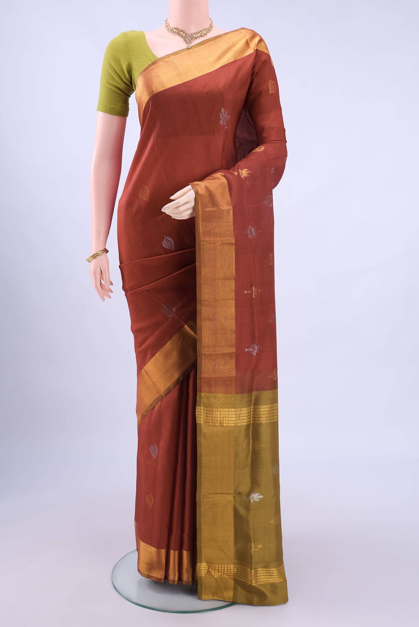 Maroon Uppada Silk Saree