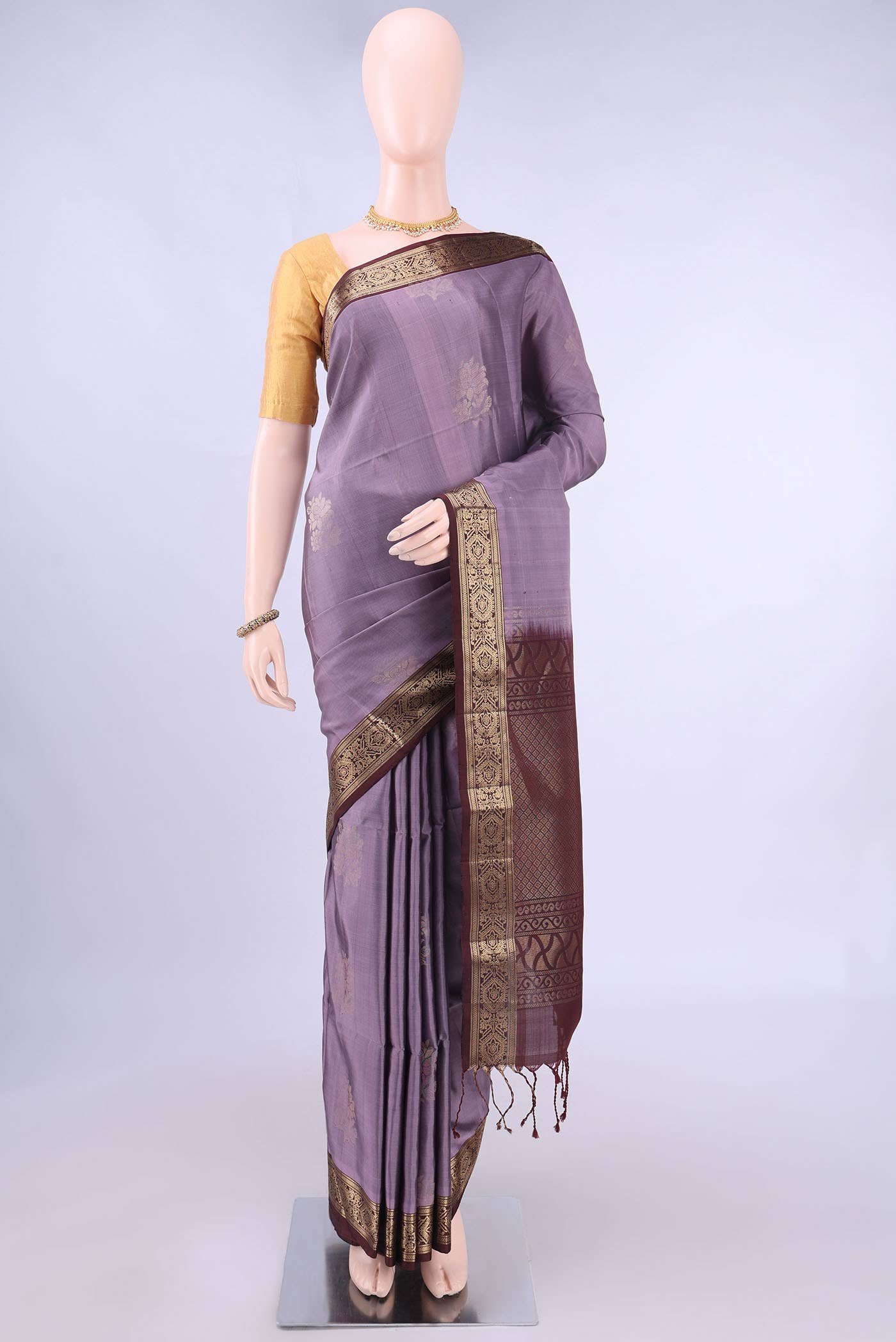 Mauve Soft Silk Saree
