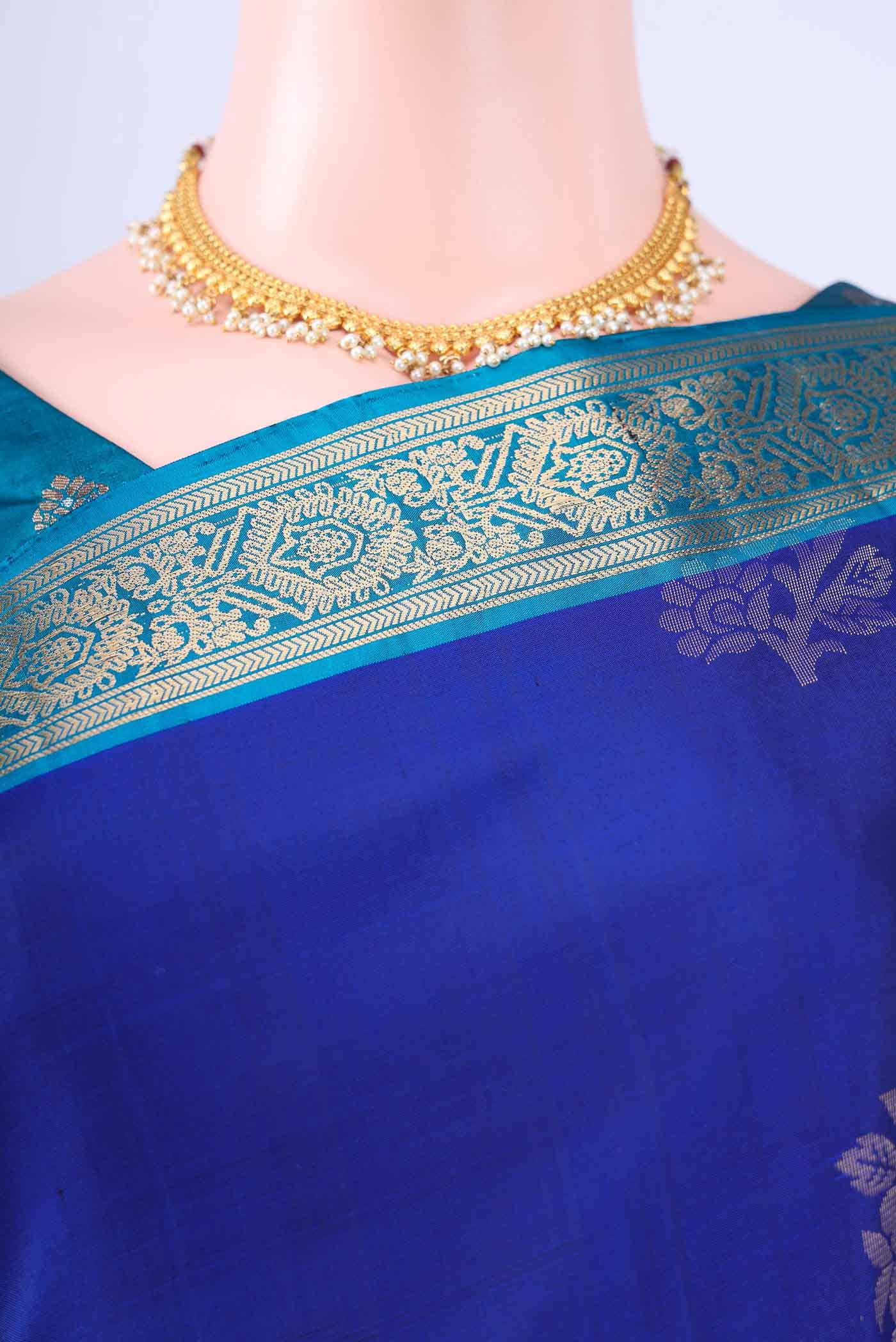 Navy Blue Soft Silk Saree