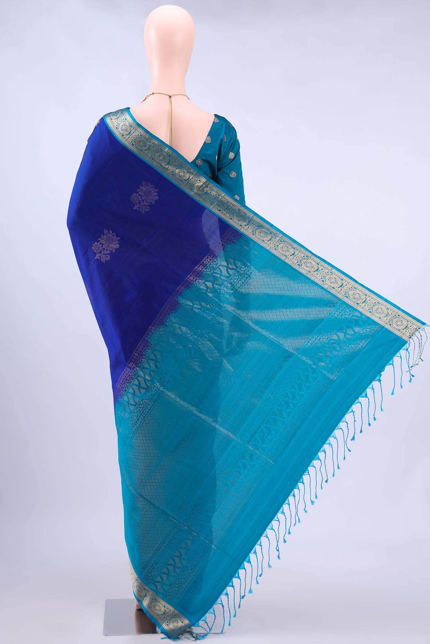 Navy Blue Soft Silk Saree