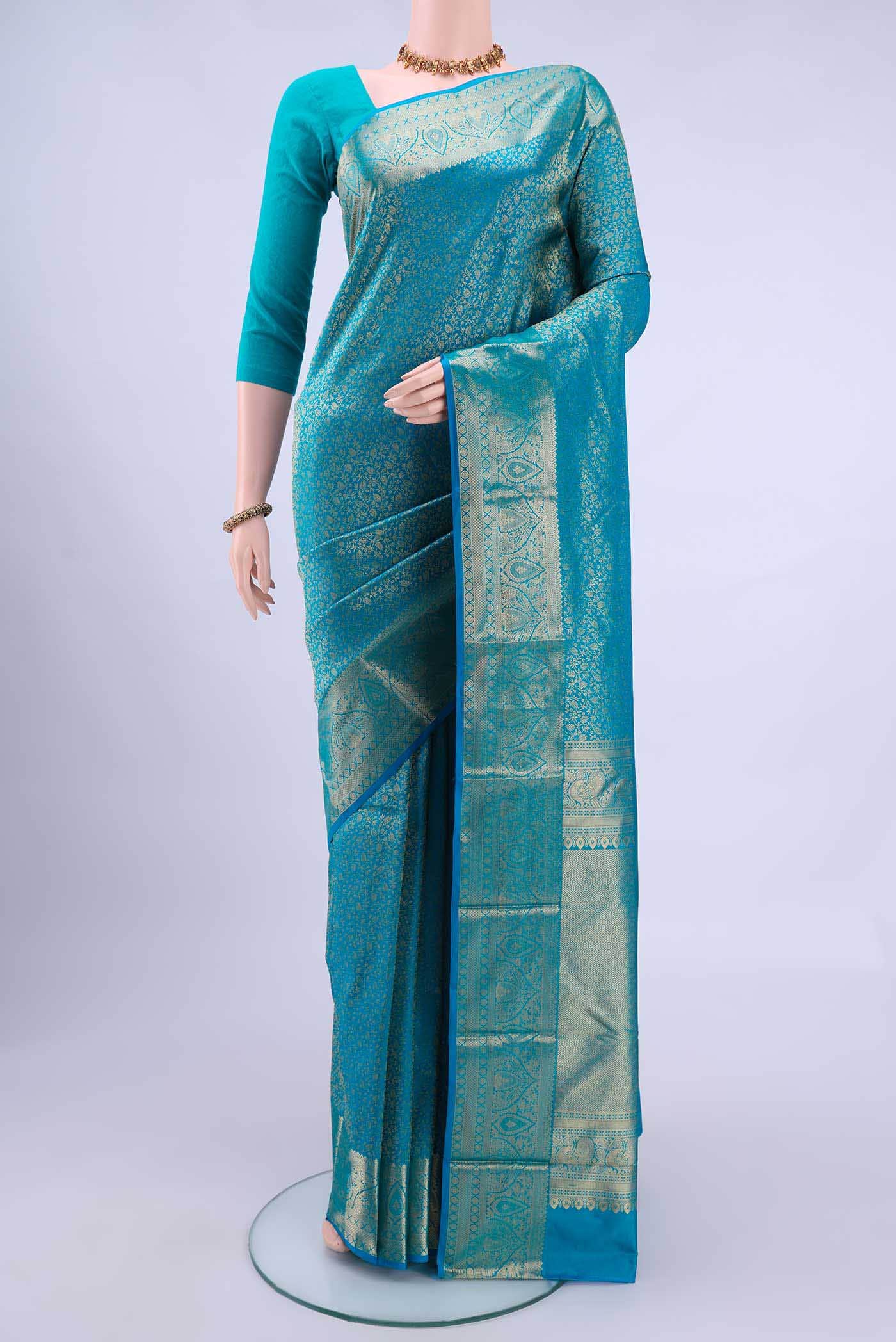 Blue Bangalore Silk Saree