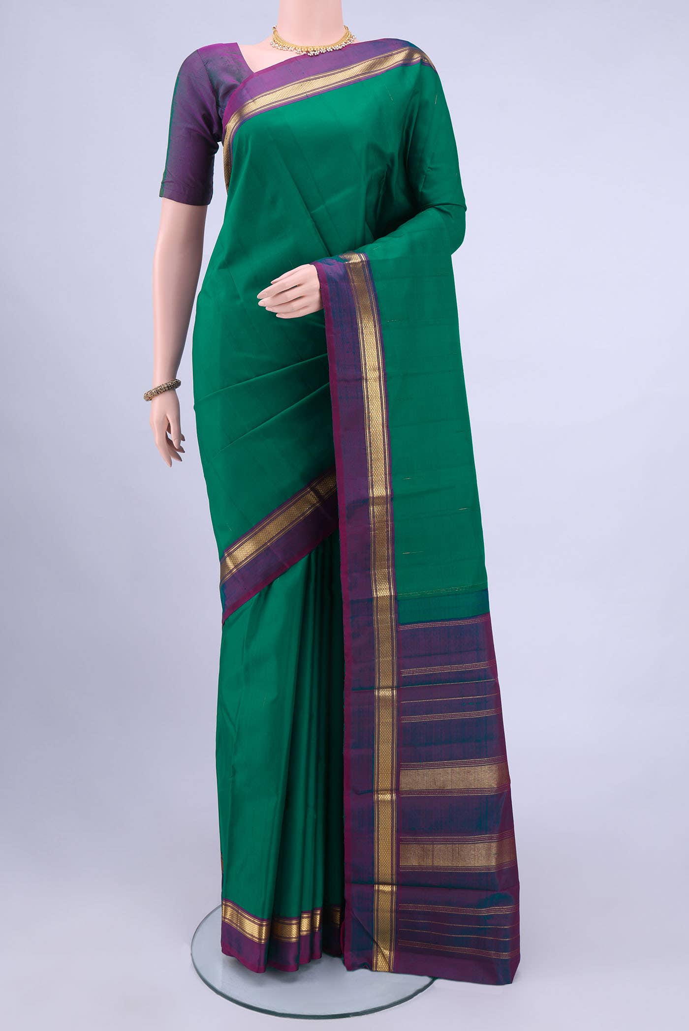 Green Kanchipuram Silk Saree