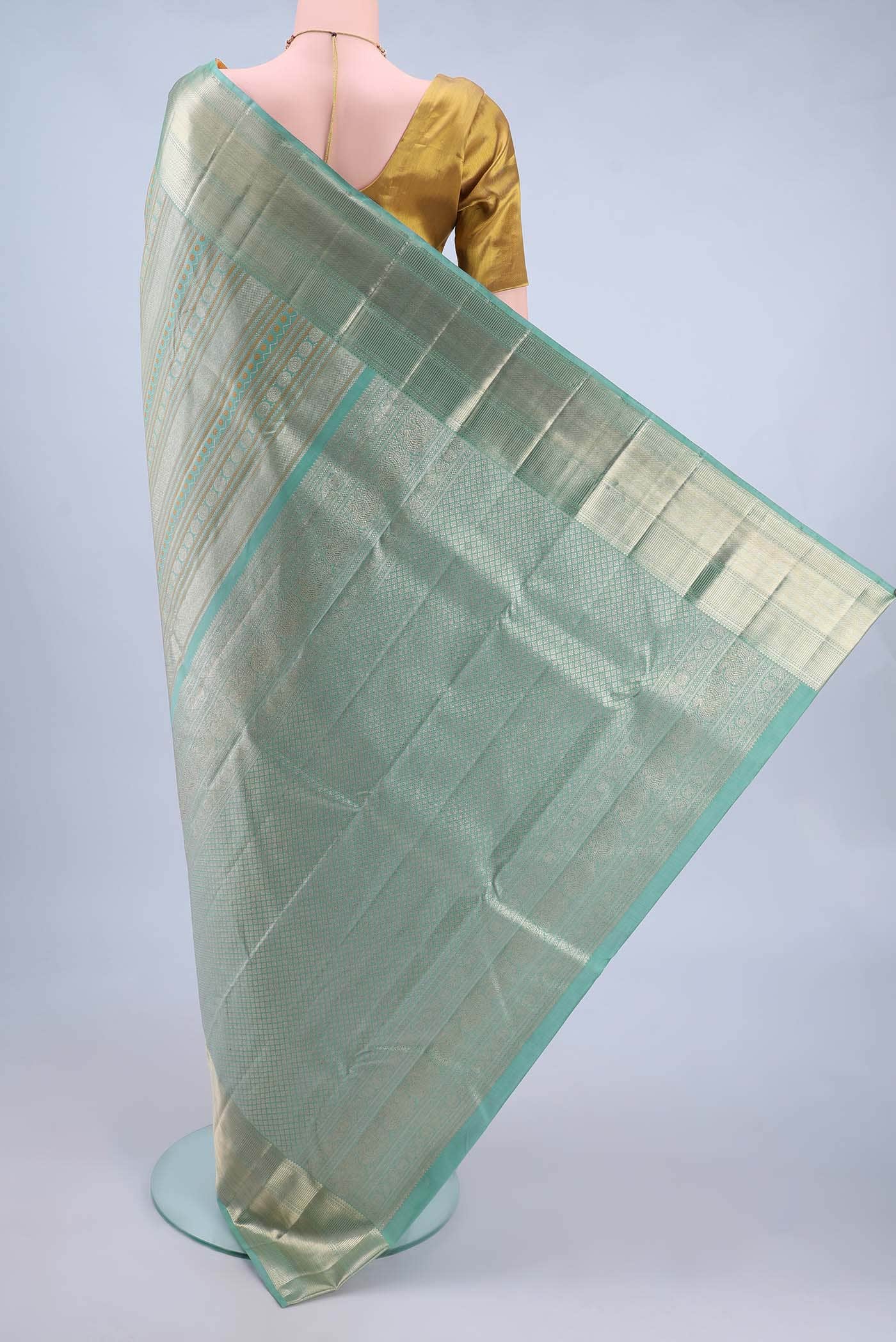 Light Green Kanchipuram Saree