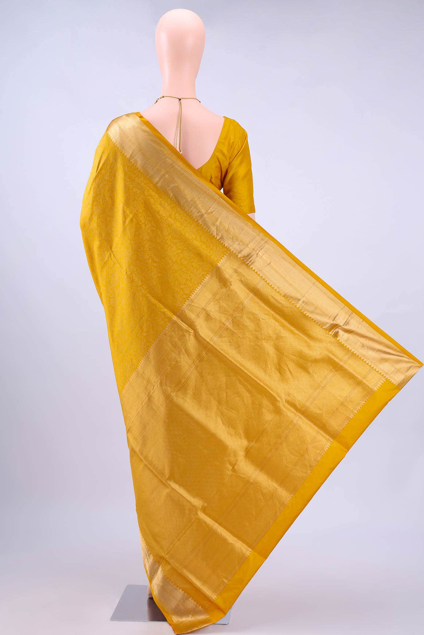Mustard Soft Silk Saree