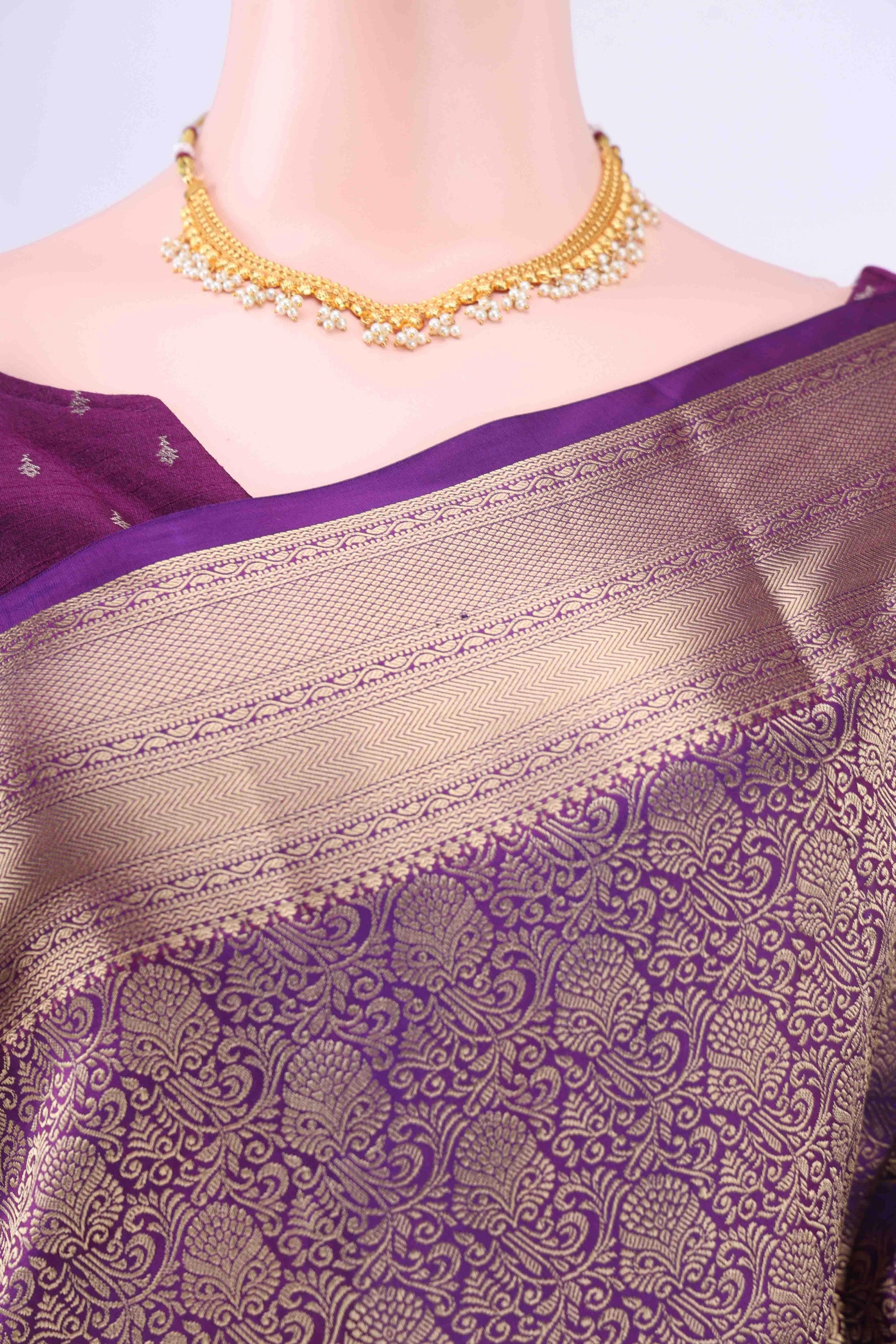 Burgundy Soft Silk Saree