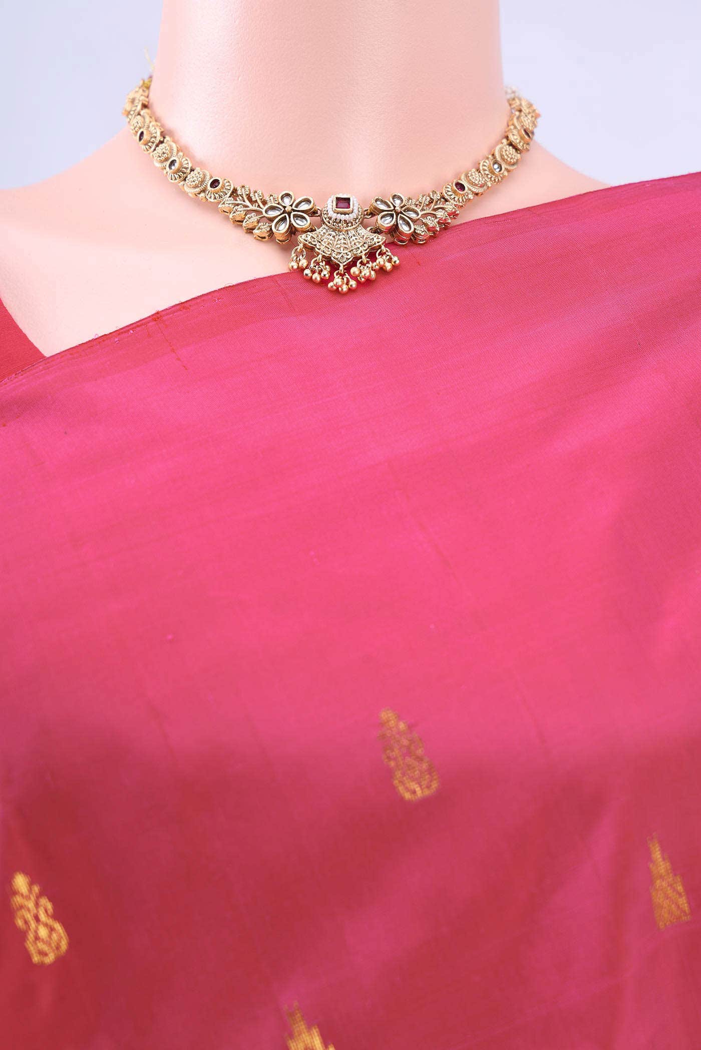 Pink Kanchipuram Saree