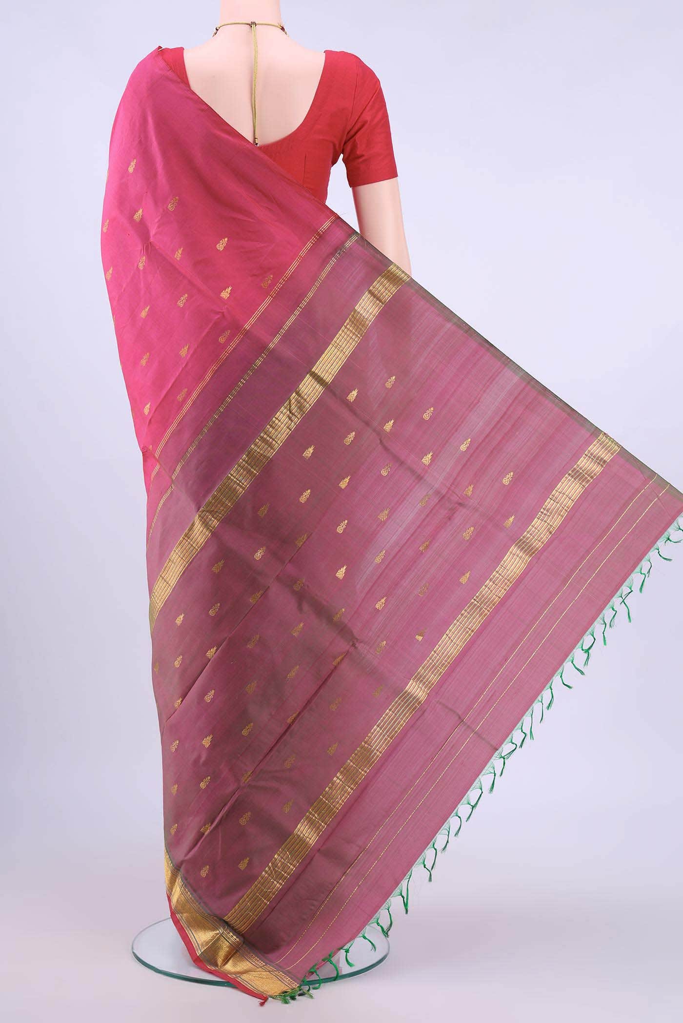 Pink Kanchipuram Saree