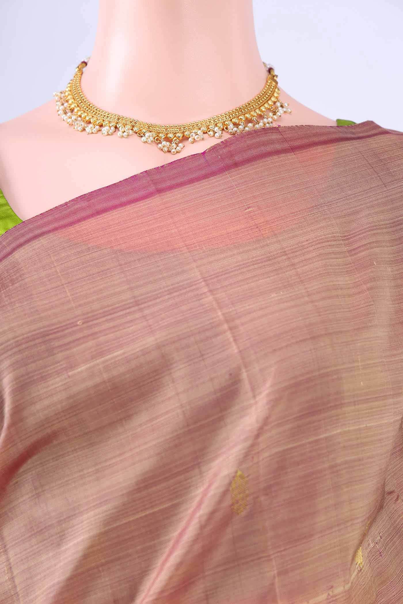 Pink Kanchipuram Silk Saree