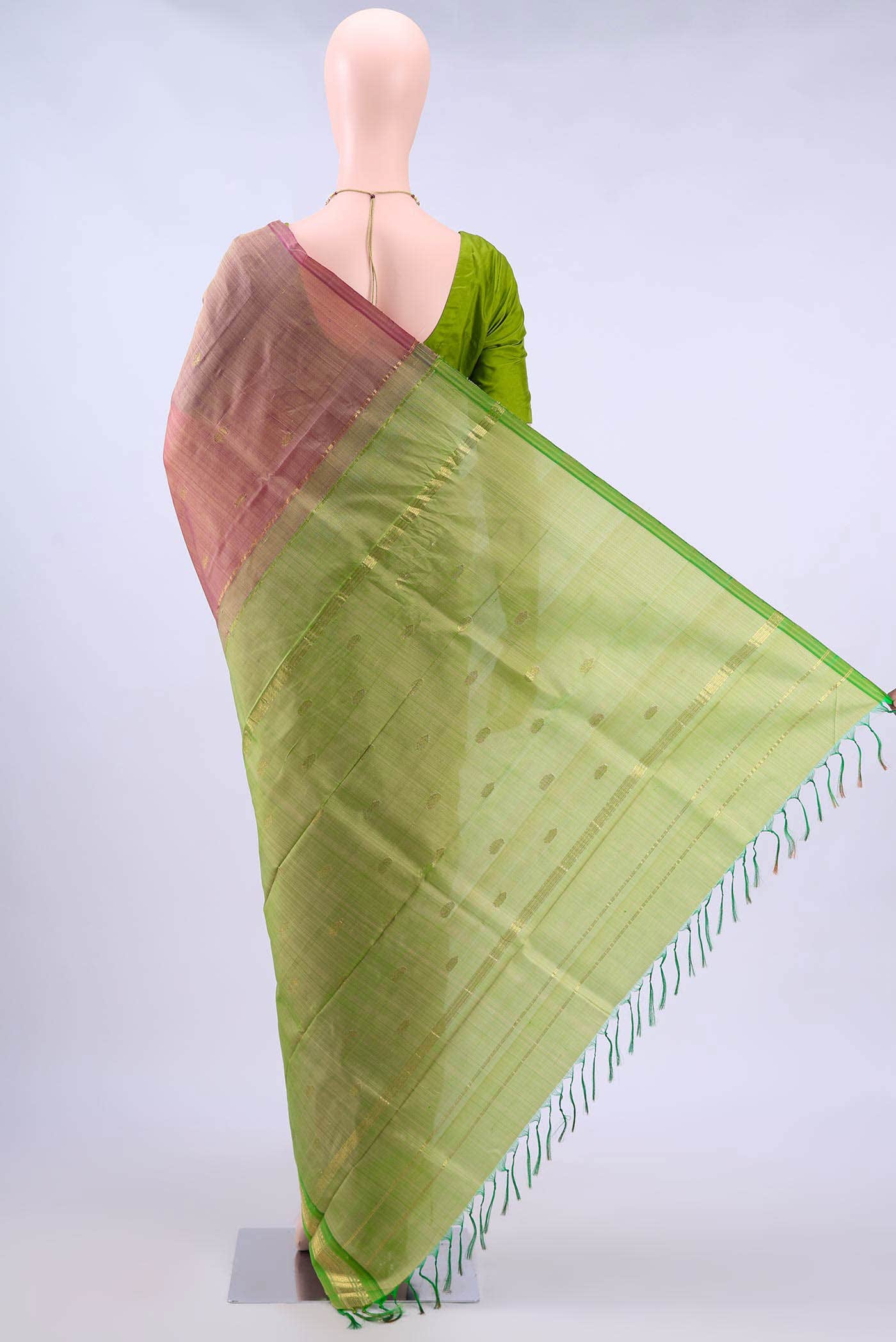 Pink Kanchipuram Silk Saree