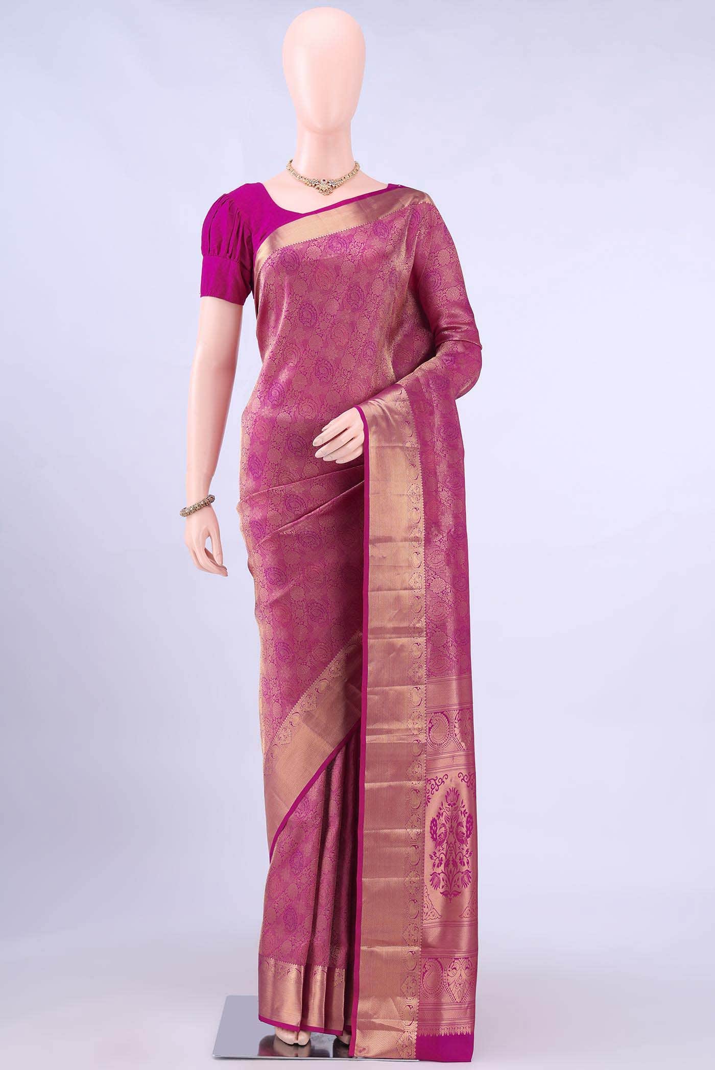 Magenta Soft Silk Saree