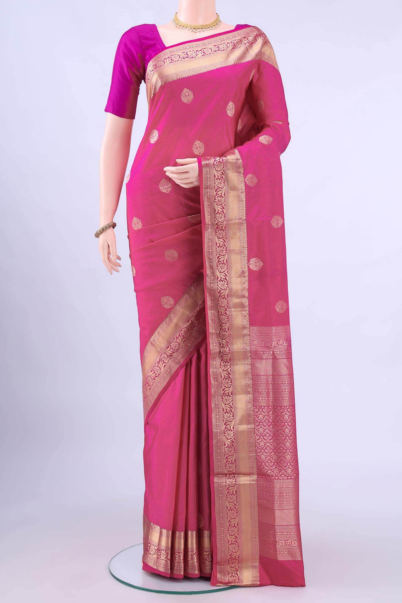 Pink Soft Silk Saree