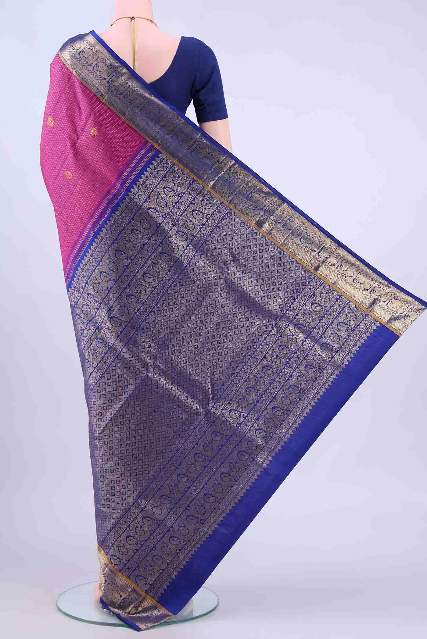 Rani Pink Kanchipuram Silk Saree