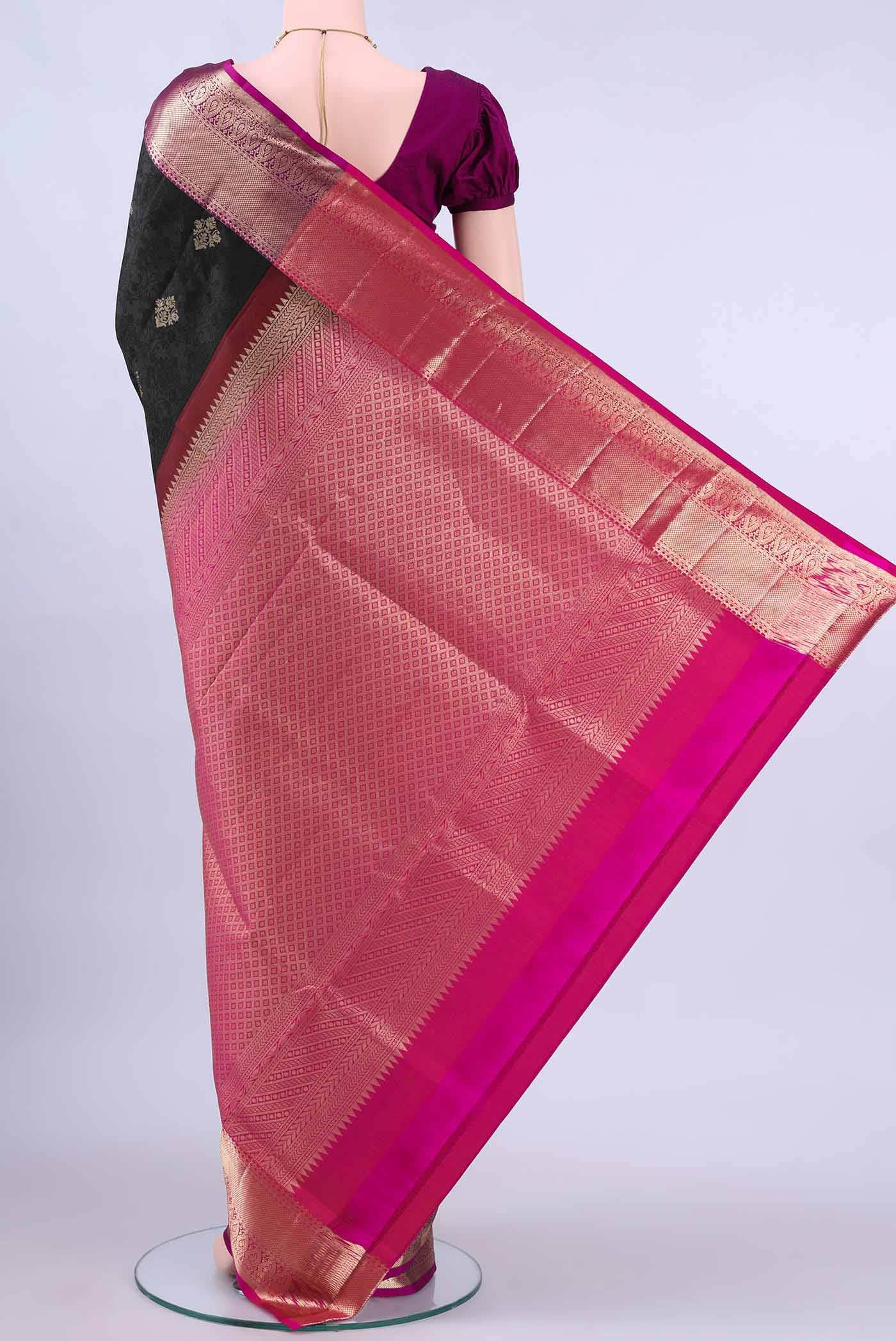 Black Soft Silk Saree