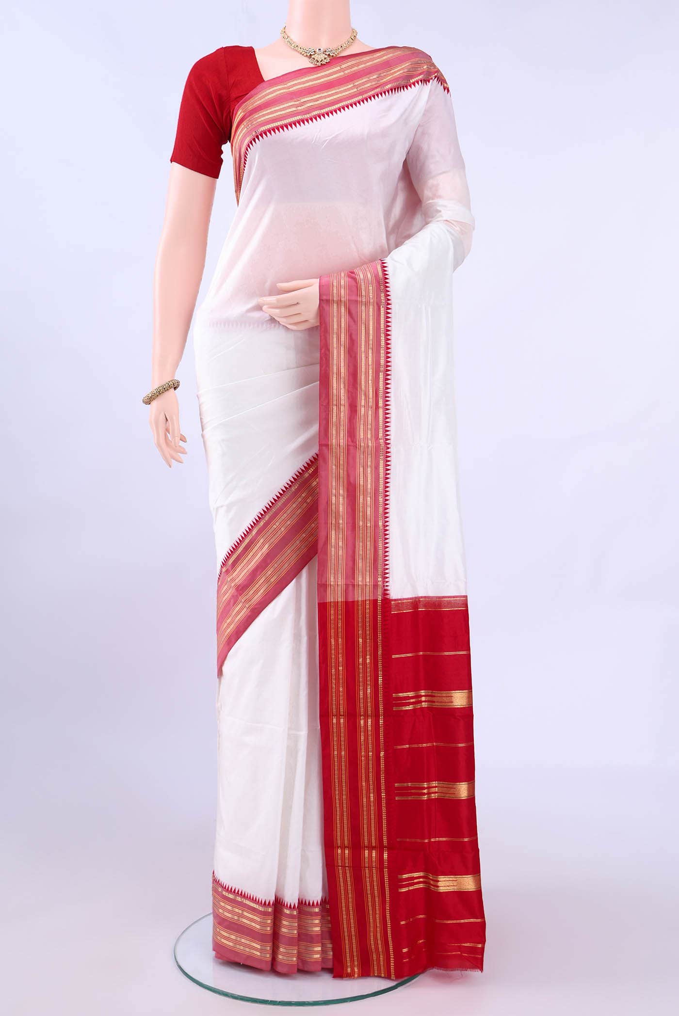 no Dual Tone Narayanpet Silk Saree