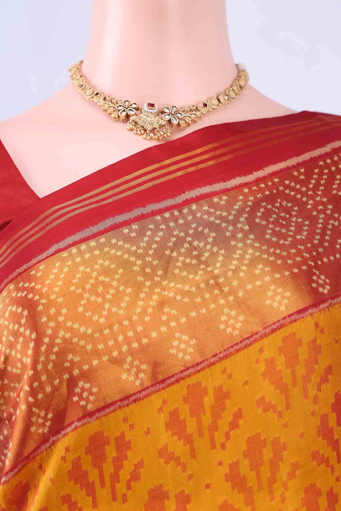 Green Rajkot Patola Silk Saree