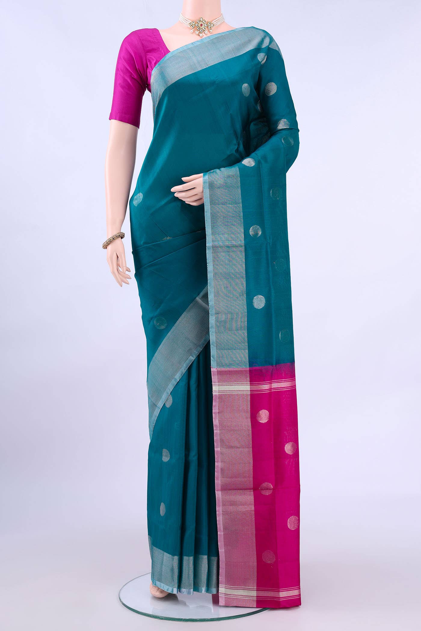 Blue Uppada Silk Saree