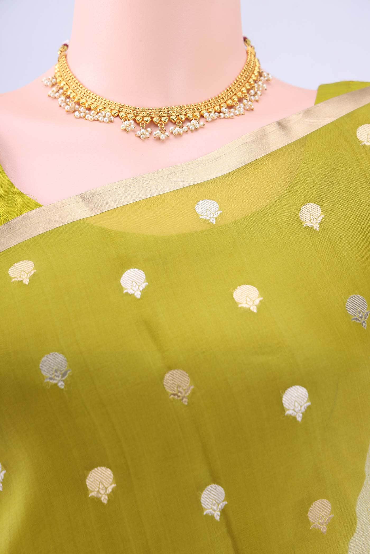 Light Green Banarasi Silk Saree