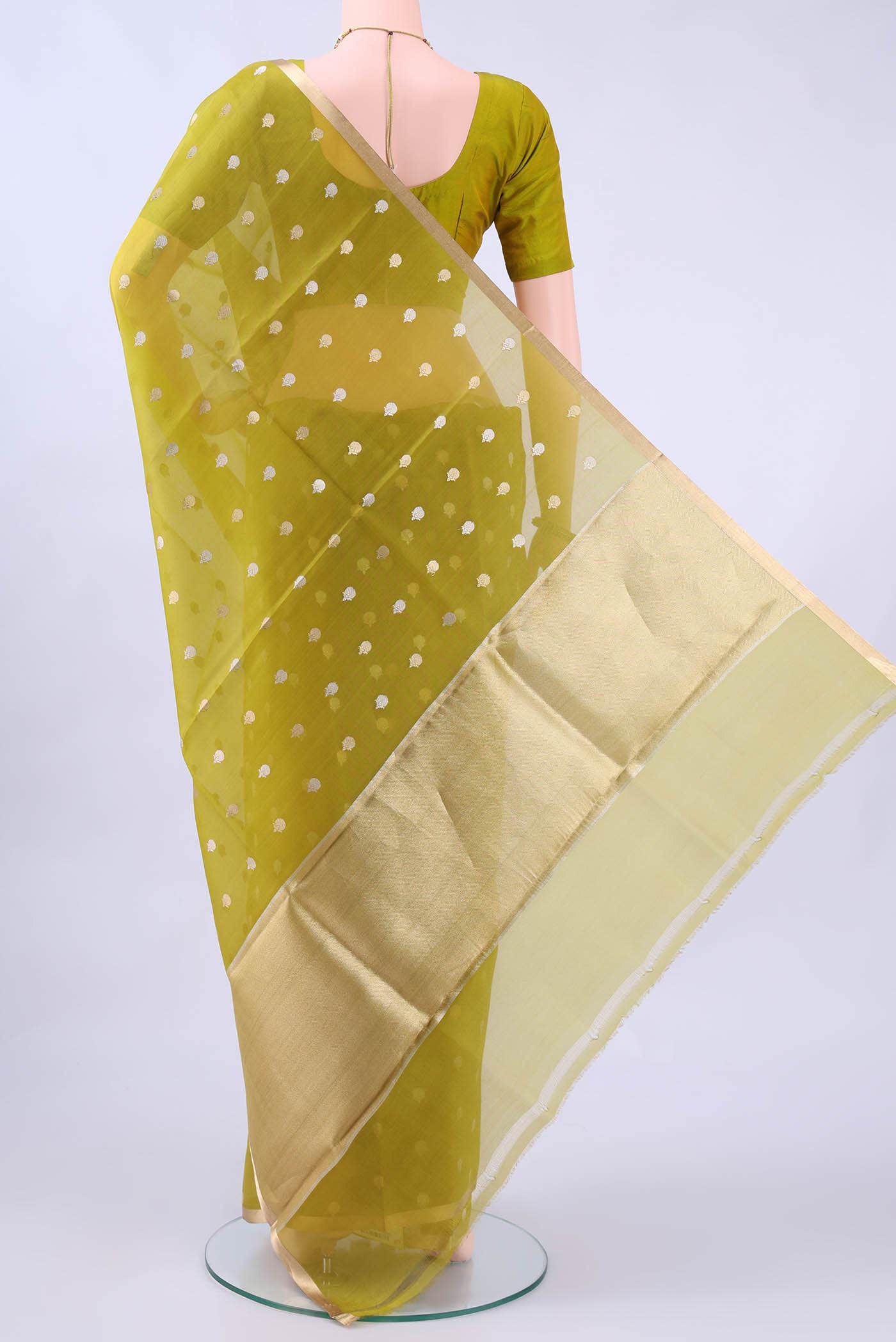 Light Green Banarasi Silk Saree