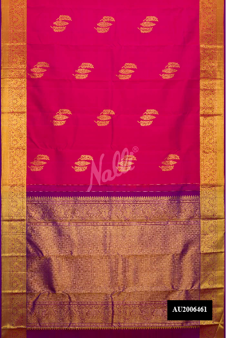 Pink Kanchipuram Silk Saree