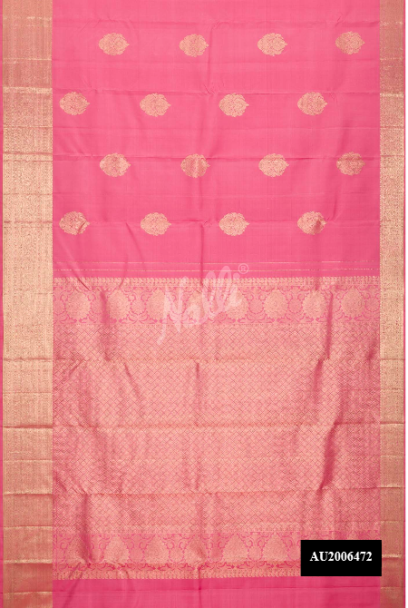Pink Kanchipuram Silk Saree